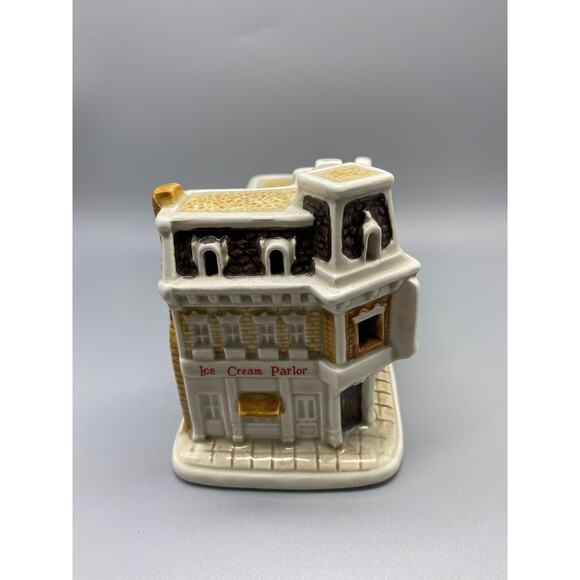 Vtg 1988 Sears Disney Main Street Ice Cream Parlor Arcade. No light Ceramic - Picture 4 of 7